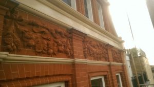 Rebuilding the gauged brickwork front elevation