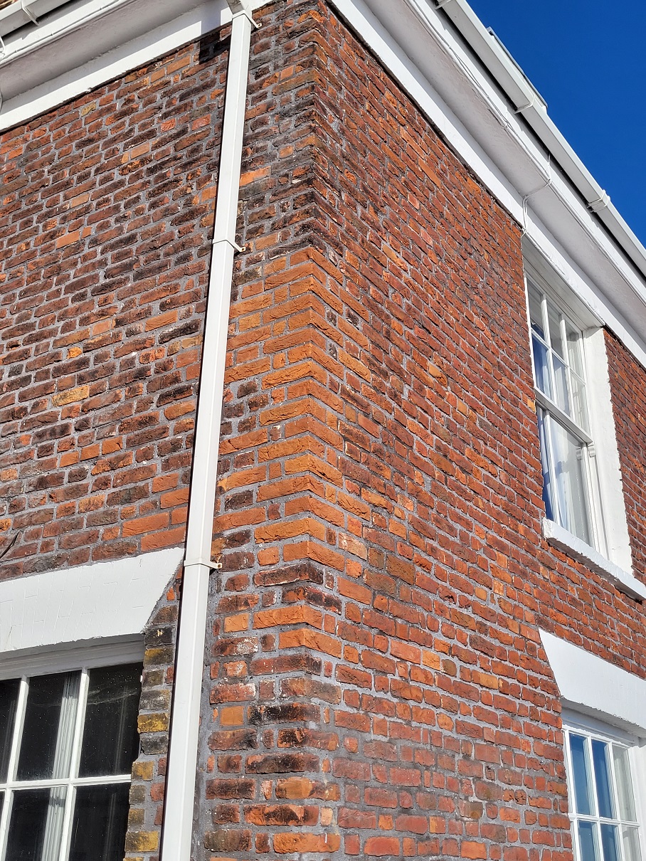 Fractured corner rebuilt